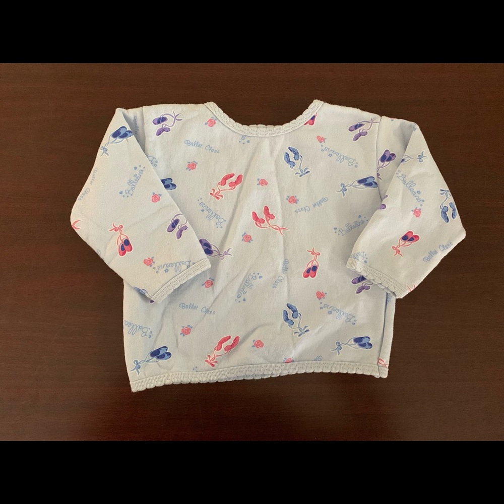 Light blue ballet sweatshirt